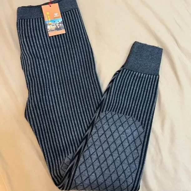 男士加大加厚冬季毛裤防寒保暖