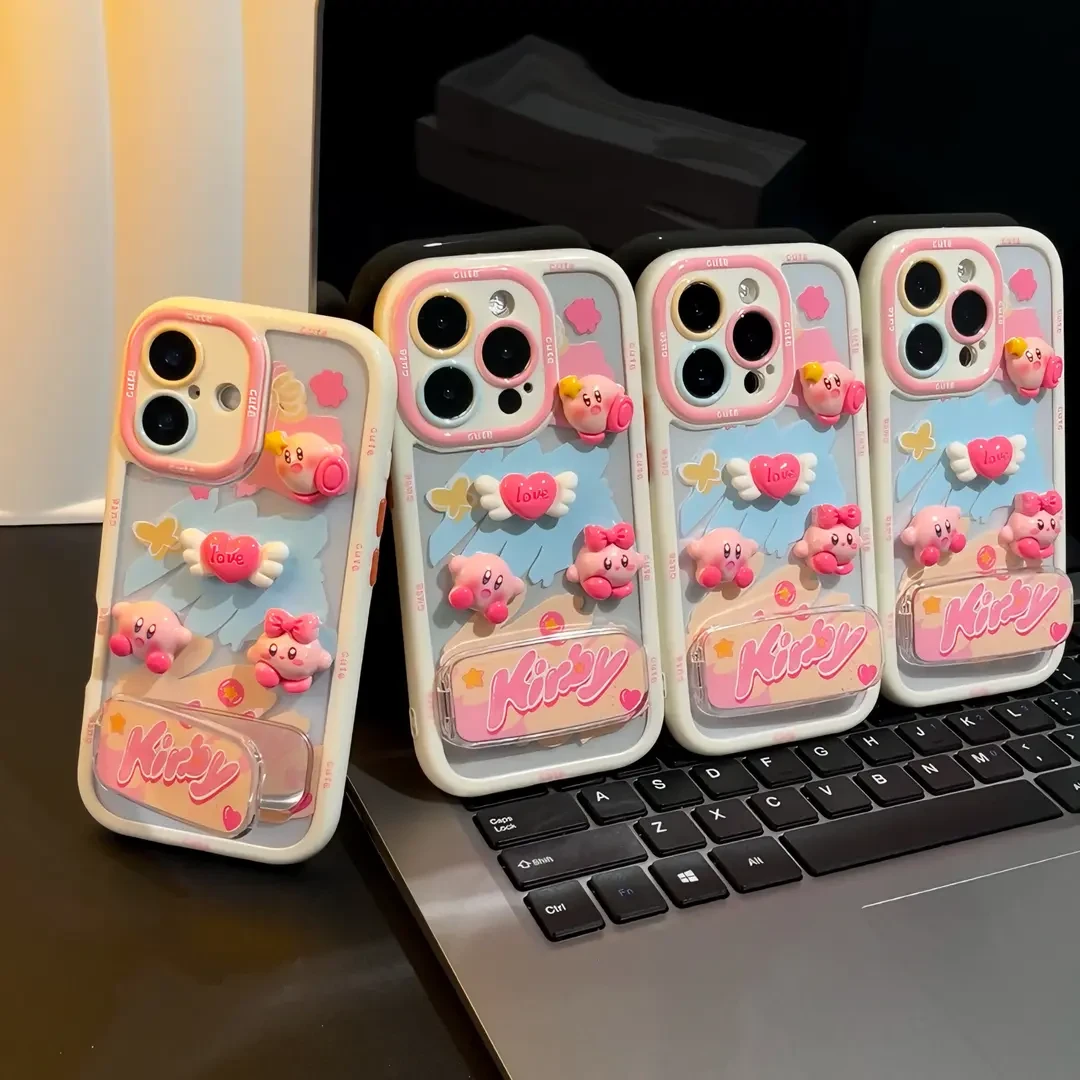 零帕电子卡通星之卡比适用iPhone16手机壳苹果女华为vivo小米oppo