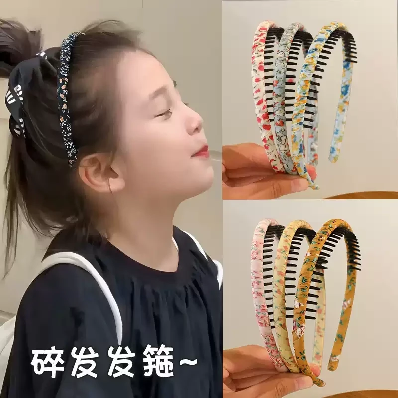 儿童碎花发箍2025新款女童带齿防滑头箍宝宝洗脸压碎发卡不勒头～