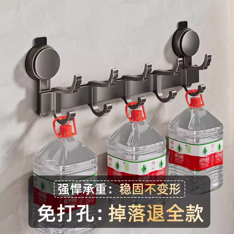 吸盘门后挂钩免打孔粘胶强力承重门后挂衣架收纳壁挂门后收纳置物