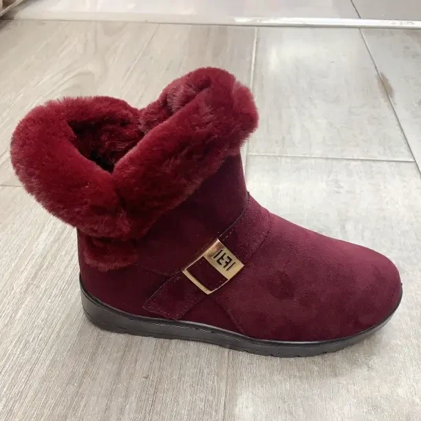 冬季棉拖鞋防滑保暖中老年妈妈鞋加绒加厚舒适平底奶奶鞋女款棉鞋