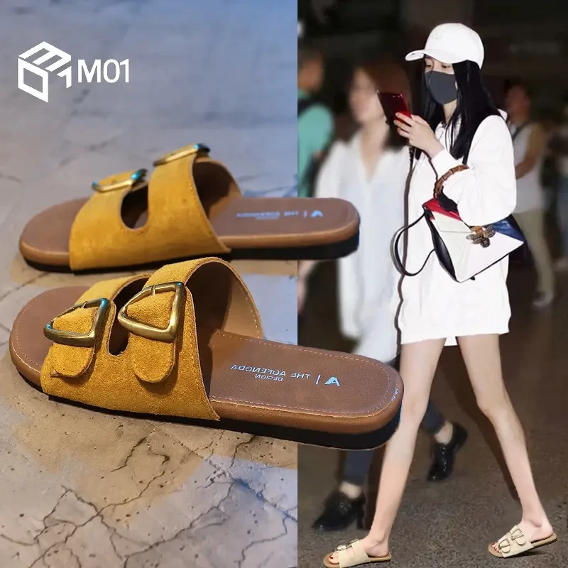 DR爆款底凉拖鞋女夏2025年新款配裙子软底沙滩勃肯拖鞋一字拖