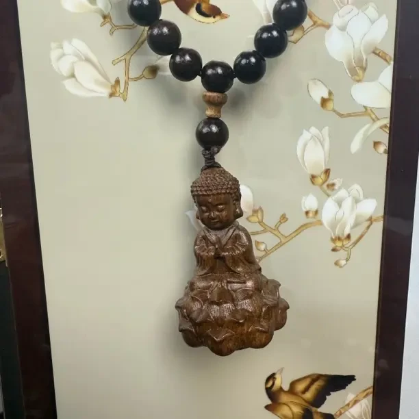 增香沉香木增香沉香木【宝瓶观音】无礼盒珠链吊坠老料文玩