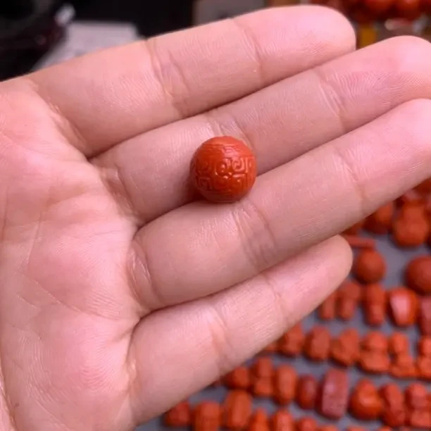 南红玛瑙川料瓦西回纹珠