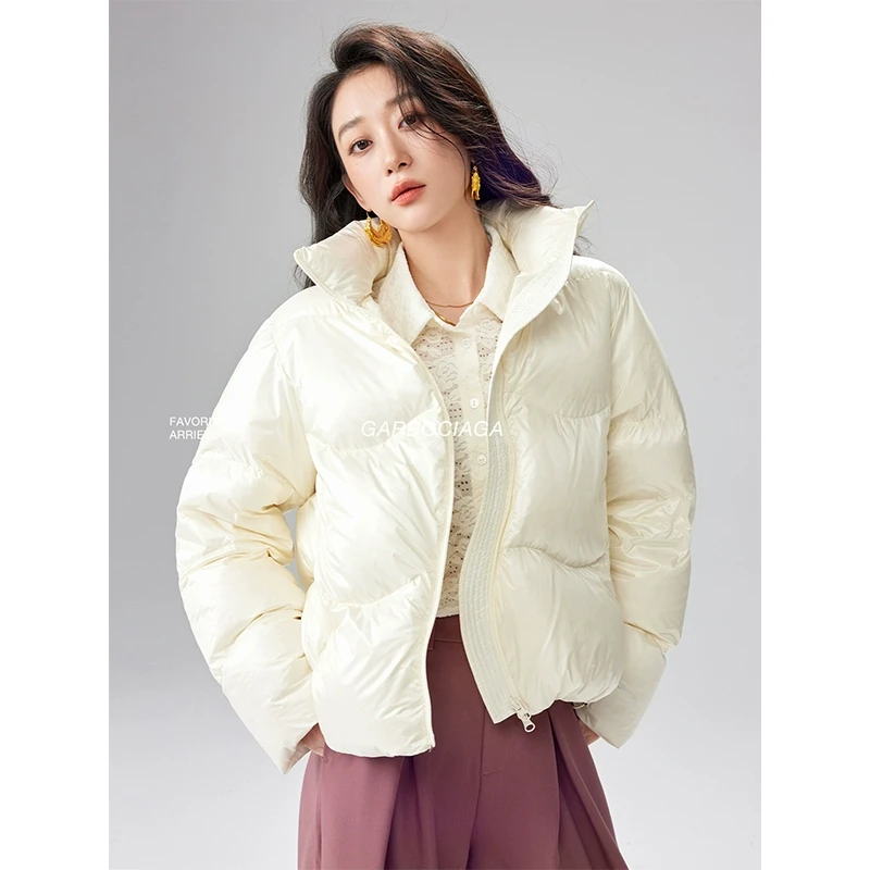 Garbociaga龍喜儿  简约休闲柔软面包款蓬蓬羽绒服外套 6543