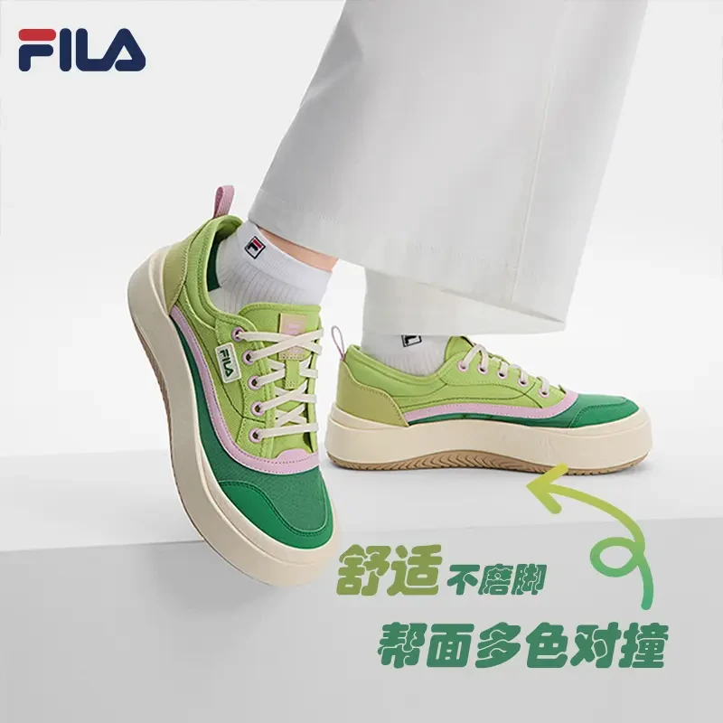 Fila/斐乐【水母鞋】夏季多巴胺配色女士柔软透气帆布鞋F12W521302F