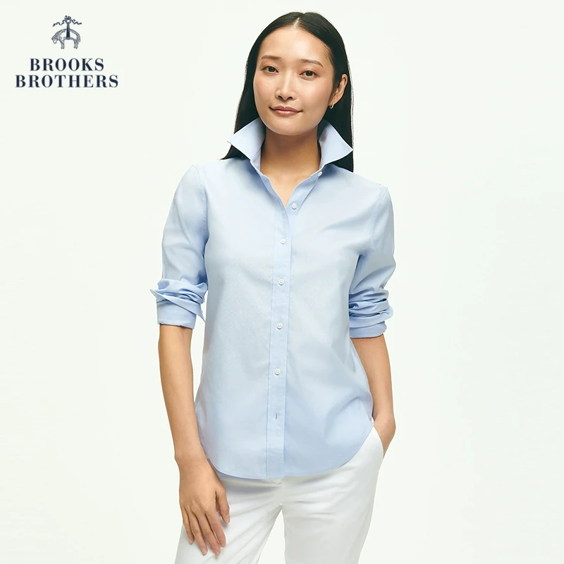 Brooks Brothers/布克兄弟女士25春夏新款supima棉易打理简约衬衫