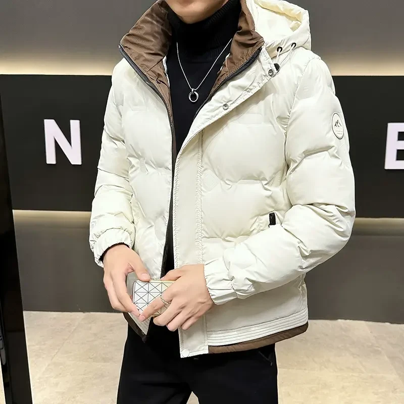 男士棉衣冬季新款短款棉服青年加厚冬装保暖外套男休闲连帽秋冬