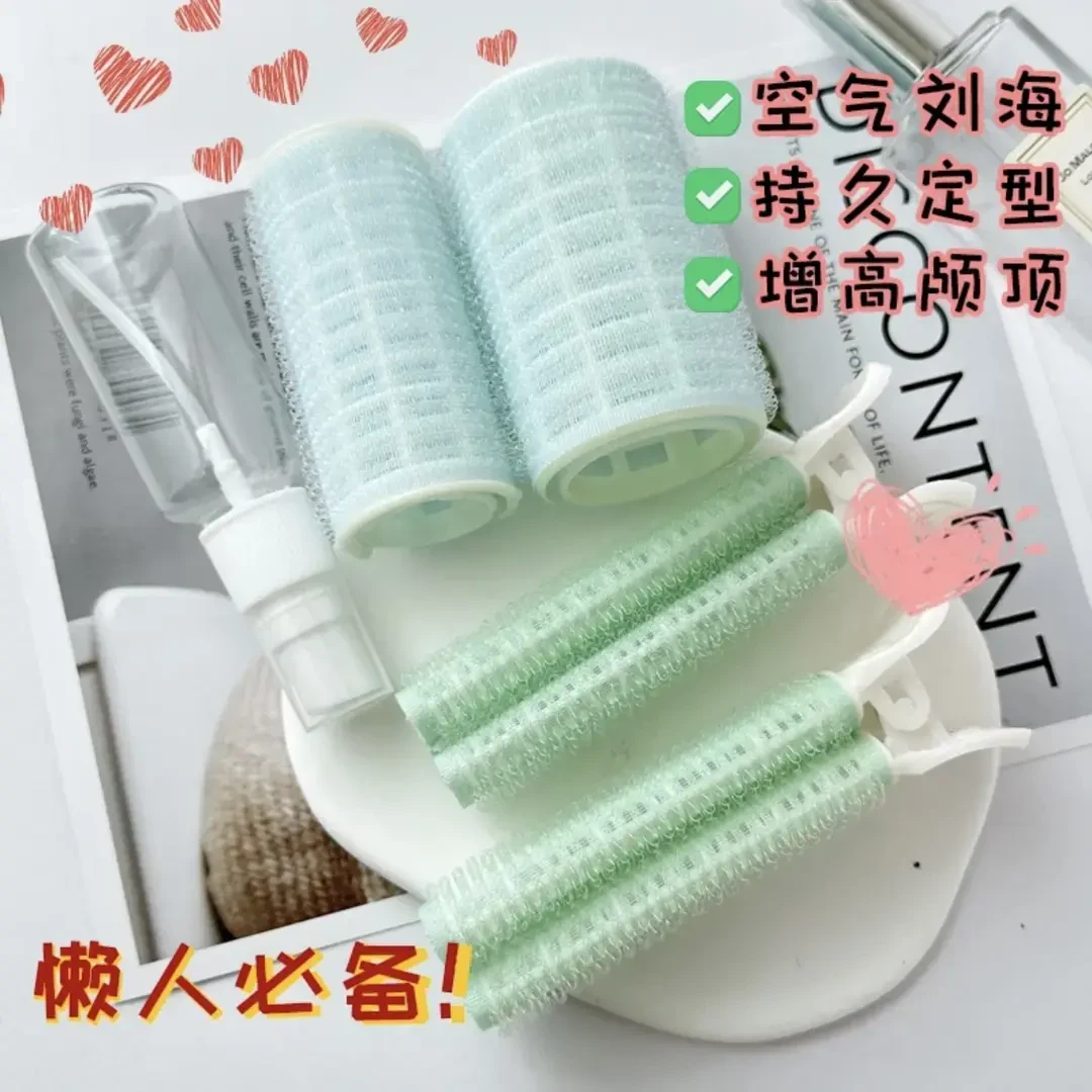 空气刘海卷发筒头顶蓬松夹睡觉定型八字内扣发卷筒大号大波浪神器