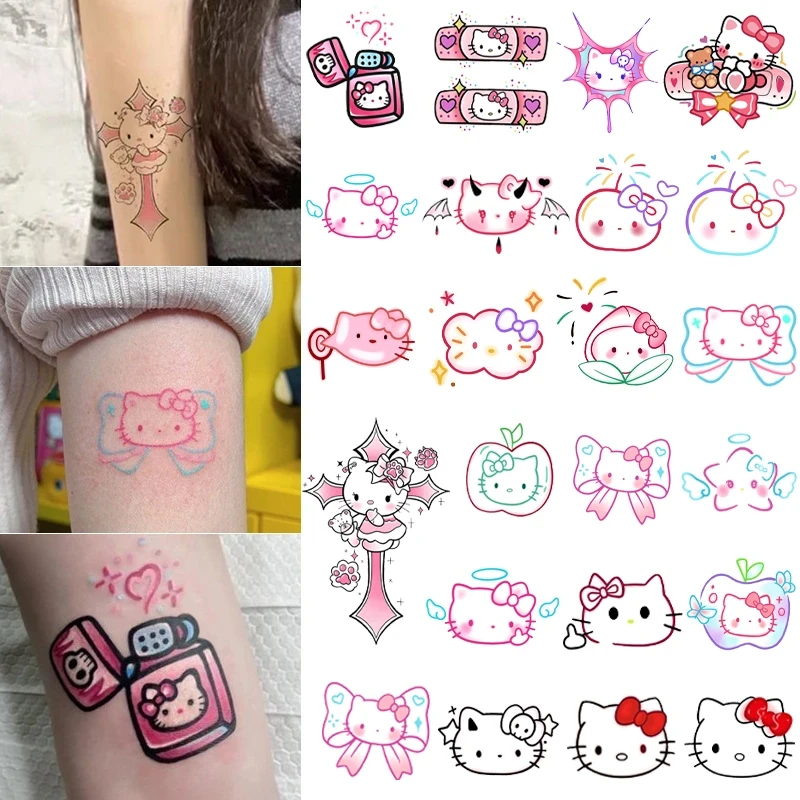 KT纹身套餐贴纸 彩色防水防汗持久仿真 小清新甜酷花臂