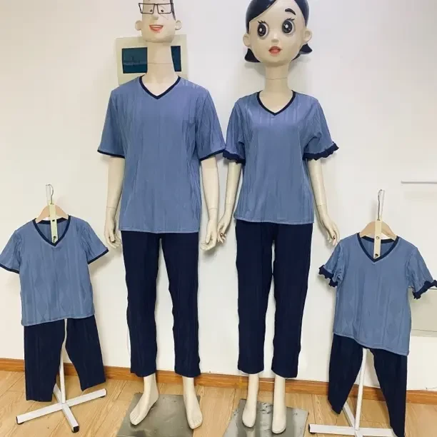 夏季女士莫代尔睡衣短袖短裤简约家居服宽松两件套