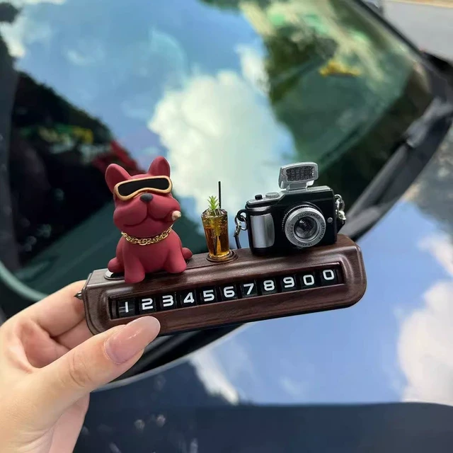 [土豪恶霸犬]临时停车挪车电话牌可隐藏数字挪车号码牌