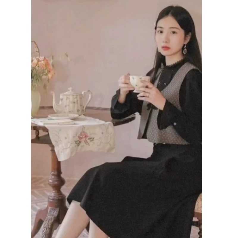 【檬】含羊毛高级感垂感显瘦半身裙2025春季新款专柜撤柜女装