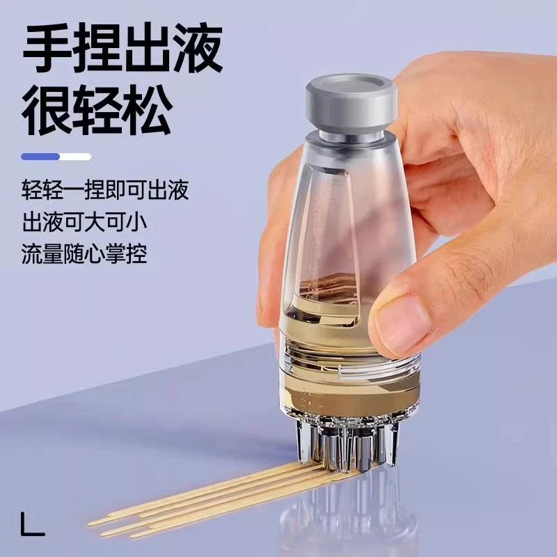 米诺头皮上液器滚珠10ml导液护发按摩梳精油给药涂抹器
