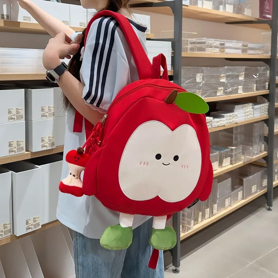 MUNBER&ONEmingdiandian双肩包女可爱包卡通小书包休闲洋气布包春