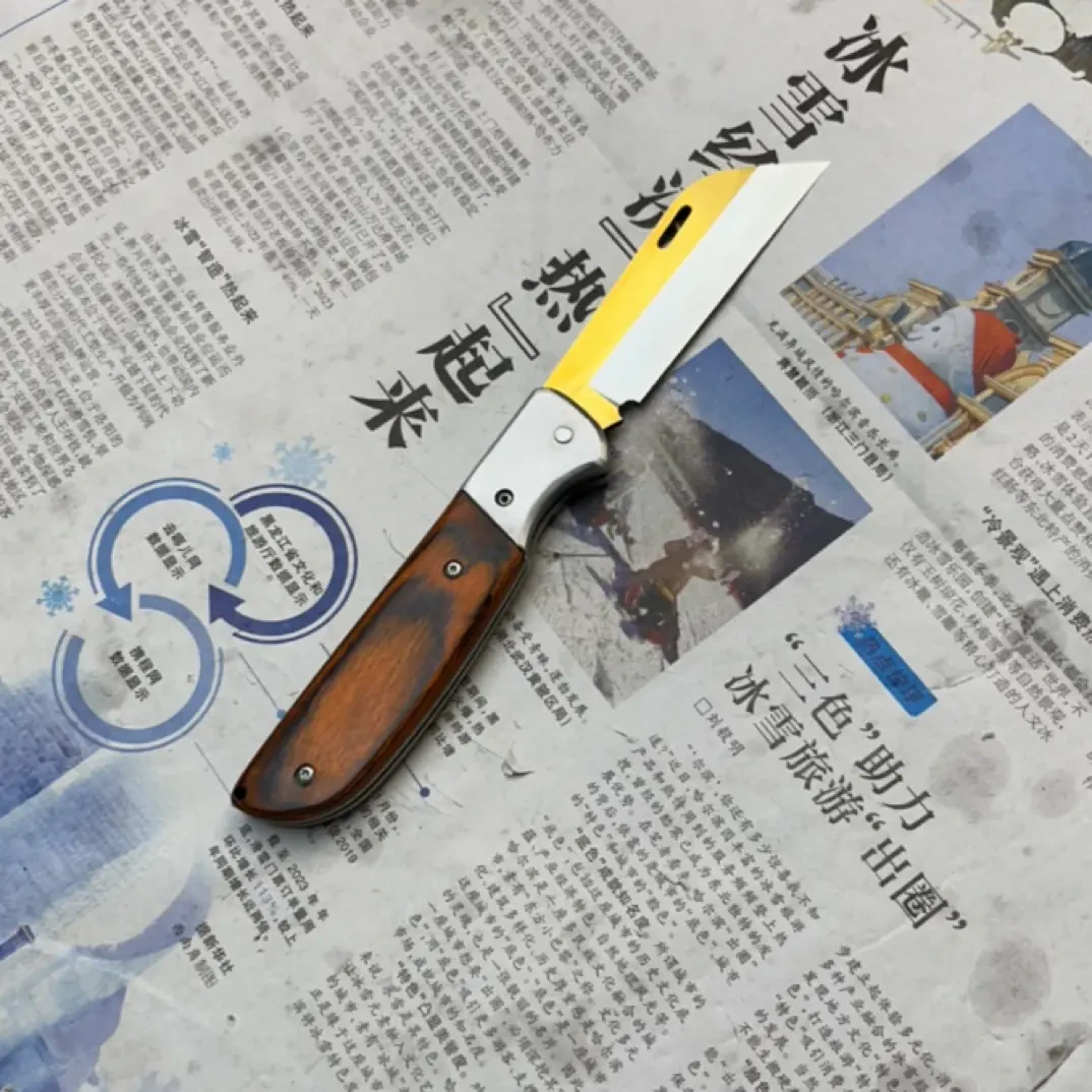 高速钢材质锋利可折叠水果刀实用刀具钨钢刀削皮刀