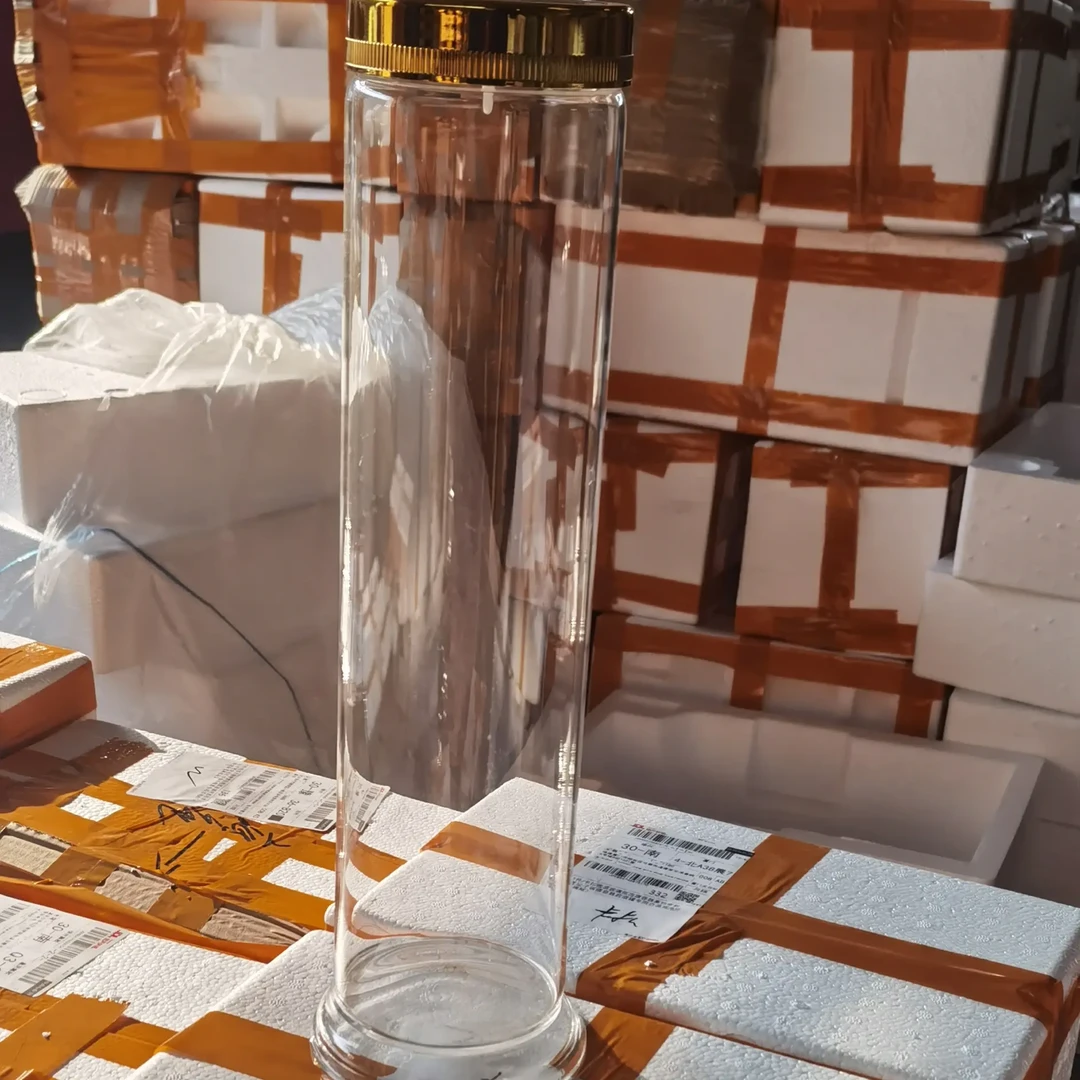 5斤高硼硅加厚细长泡酒专用玻璃瓶家用密封泡人参酒瓶