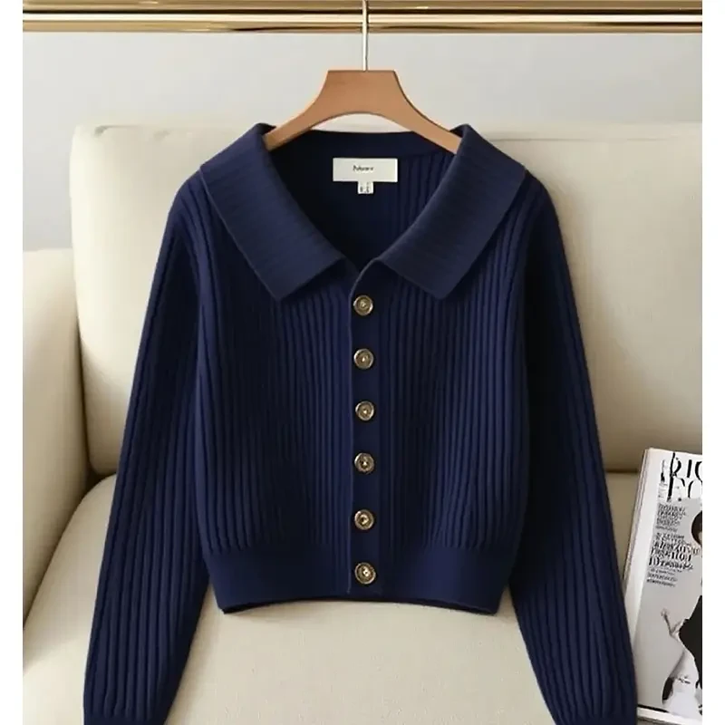 法式高端轻奢针织开衫毛衣女2025秋季新款慵懒风洋气简约外套上衣