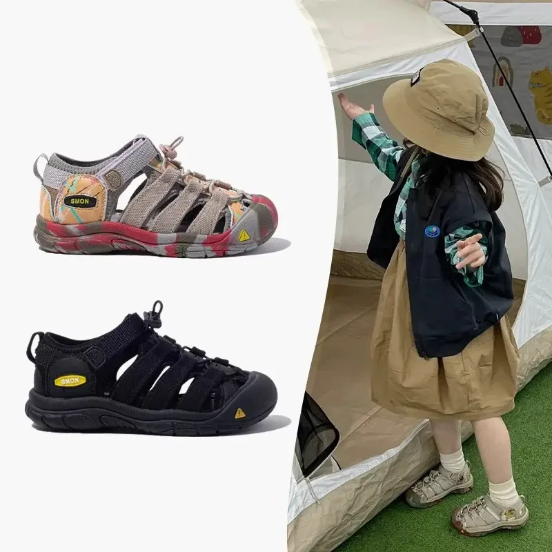 ABC包头男童溯溪鞋2025年夏季女童涉水鞋防滑户外儿童运动登山鞋