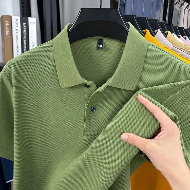 【100%纯棉】男士短袖时尚休闲百搭夏季商务翻领
