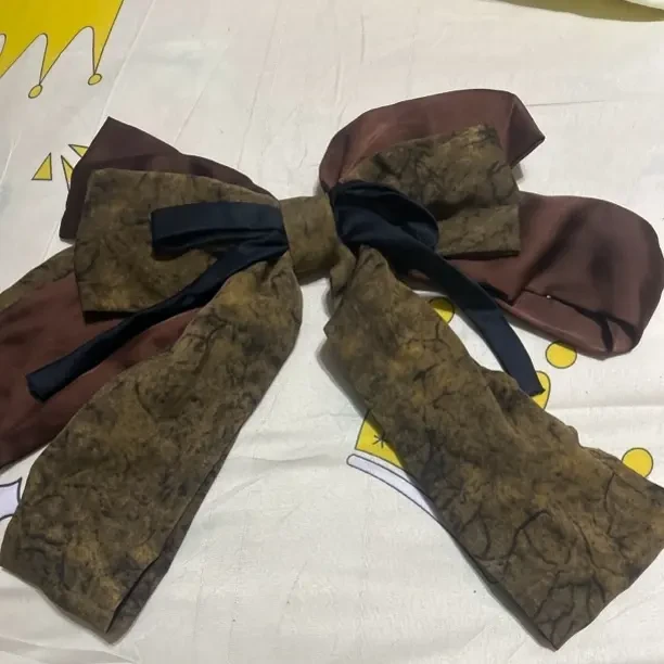 复古港风超大蝴蝶结超长飘带弹簧夹发饰