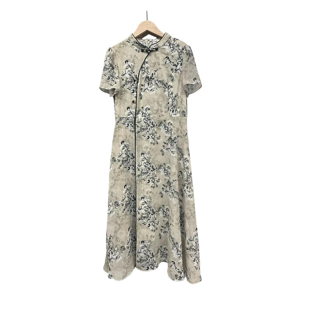 2138夏季新款收腰显瘦中长款时尚气质连衣裙