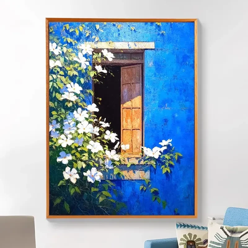 (窗边玉兰）diy数字油画高品质手工填涂色解压治愈送礼丙烯装饰画