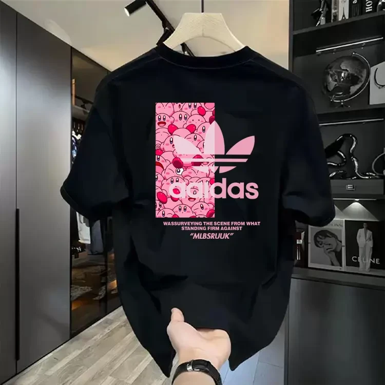 美式重磅潮牌新款时尚潮流男士百搭圆领纯棉短袖上衣打底衫潮夏季