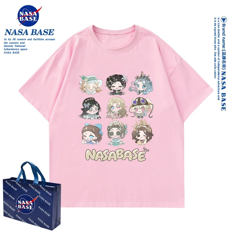 NASA联名第五人格衣服儿童短袖纯棉女童短袖T恤2025新款夏季童装