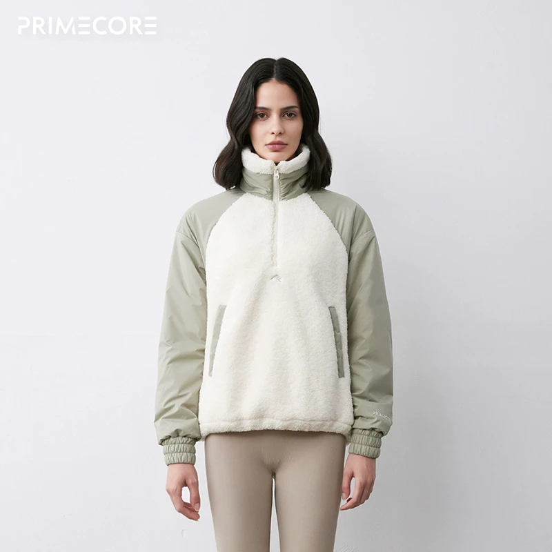 PRIMECORE| P.C WARMTH 颗粒绒半拉链式立领棉服JW8-SP