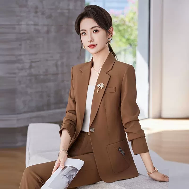 小西装女外套2025秋新款高档经理气质女神范休闲西服职业女裤套装