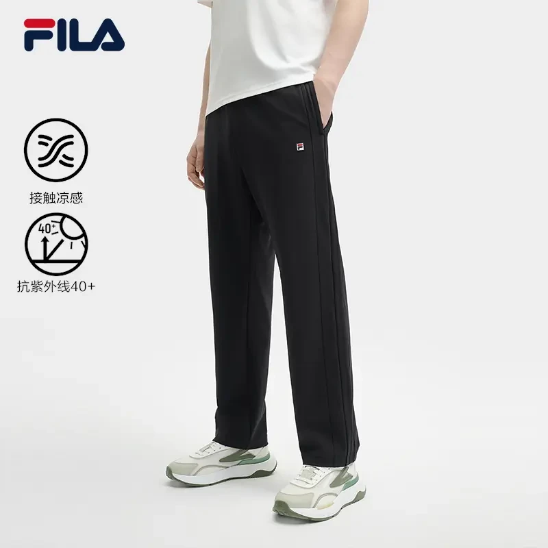 Fila/斐乐男士【抗皱凉感直筒长裤】春季百搭简约休闲裤F11M528605F