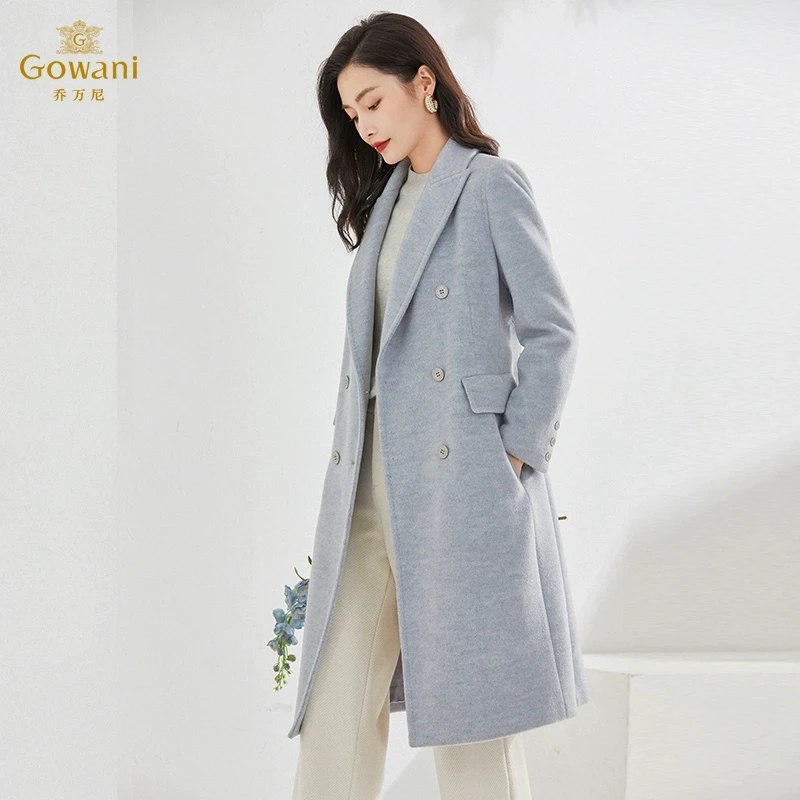 Gowani/乔万尼【100%绵羊毛】乔万尼双排双面尼大衣EI4A581601