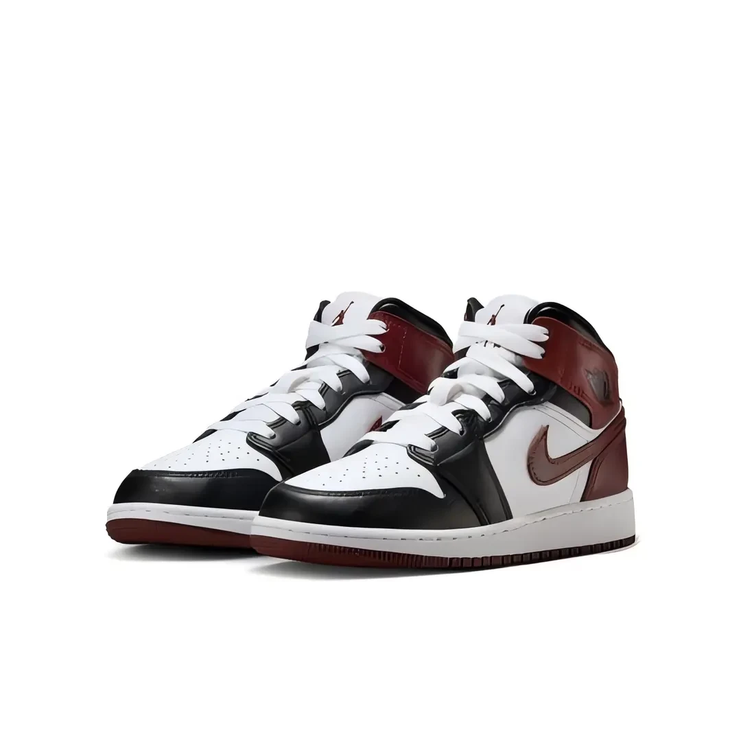 NIKE/耐克NIKE/耐克AJ1 MID GS复古黑红休闲板鞋篮球鞋HF3193-102