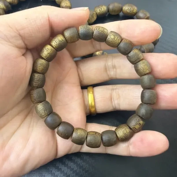 增香沉香木鼓珠0.9mm单圈5克➕