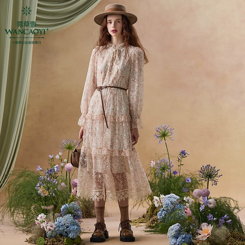 【商场同款】【情调文艺】菀草壹2025春季新款连衣裙Q03330511