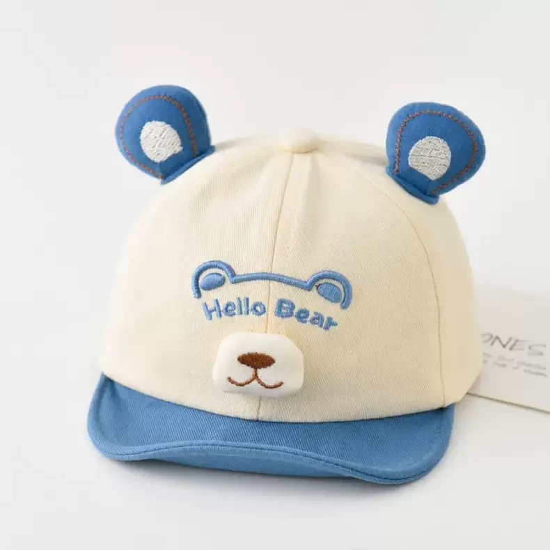 宝宝帽子春秋季婴儿遮阳帽男宝女宝卡通鸭舌帽儿童可爱防晒棒球帽
