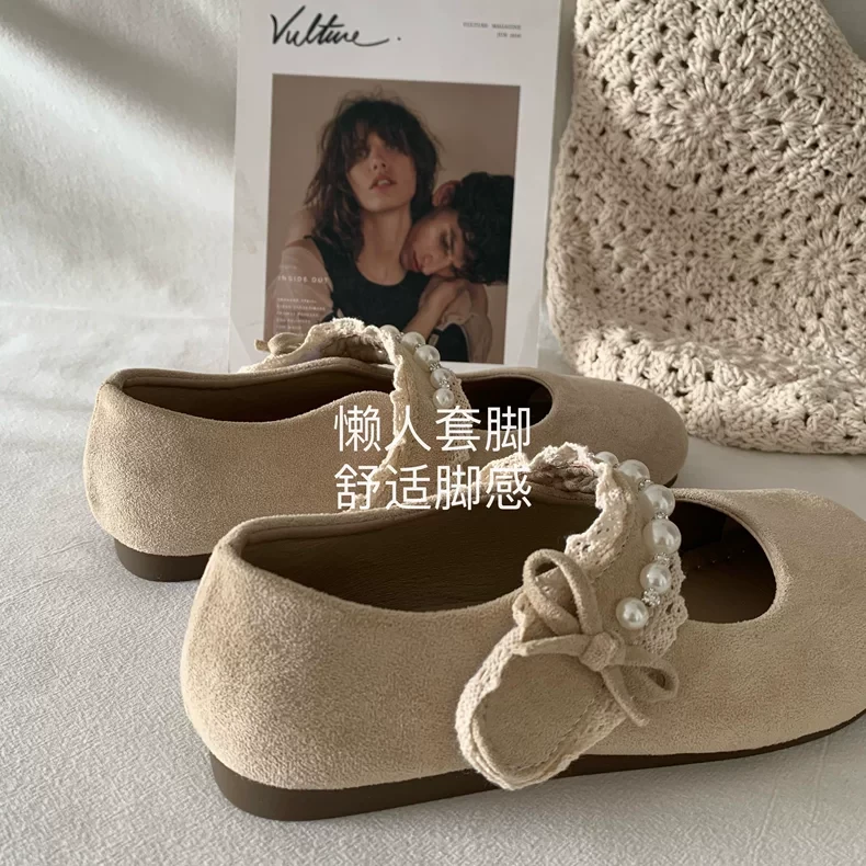 晚风呢喃~温柔如诗！INS森系仙女风玛丽珍鞋女法式温柔晚晚风单鞋