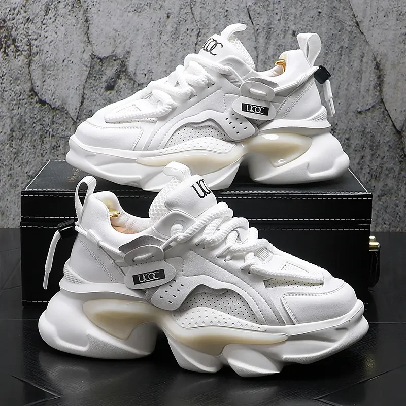 2025秋冬鞋子男款老爹鞋痞帅潮男鞋子增高厚底潮流干厚底增高老爹