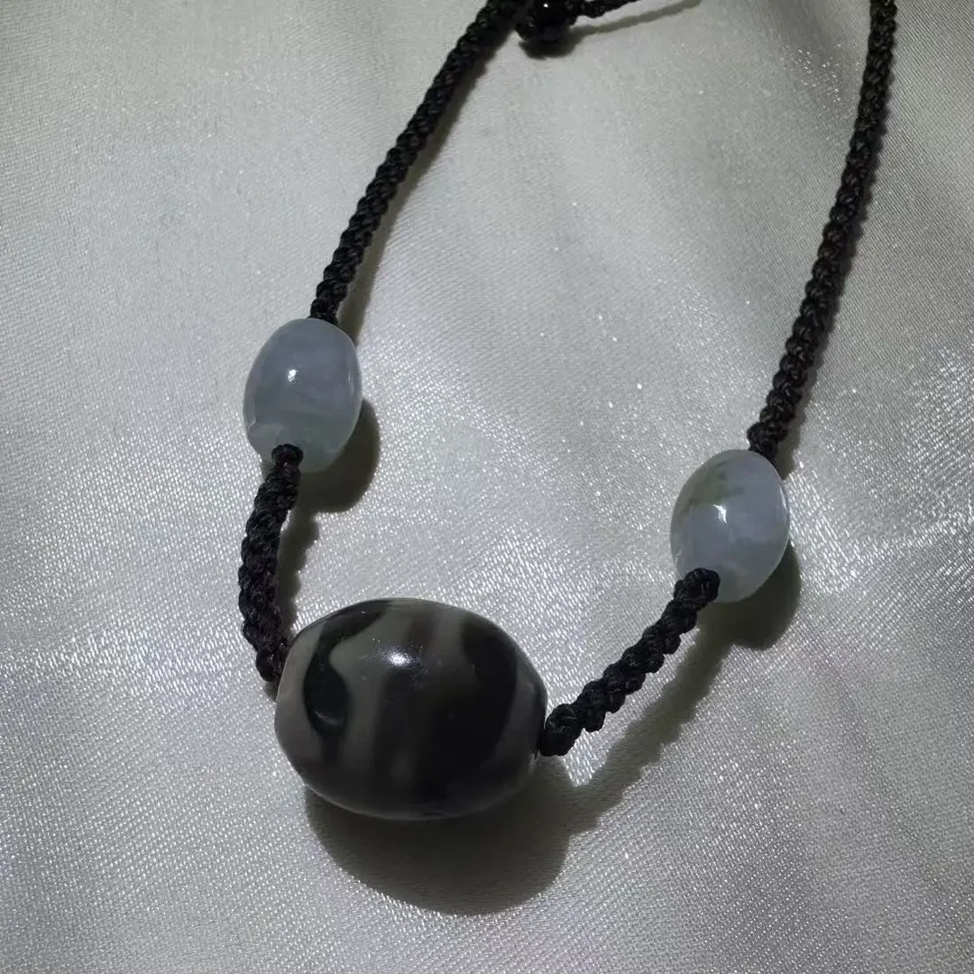 非金属皮质吊坠 藏式天珠虎牙锁骨链民族风百搭男女款坠链复古