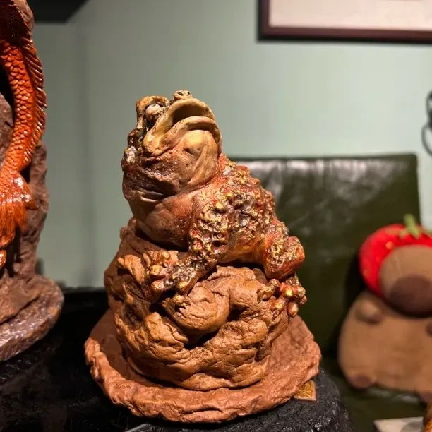 金蟾香炉作品陶瓷纯手工制作一物一件