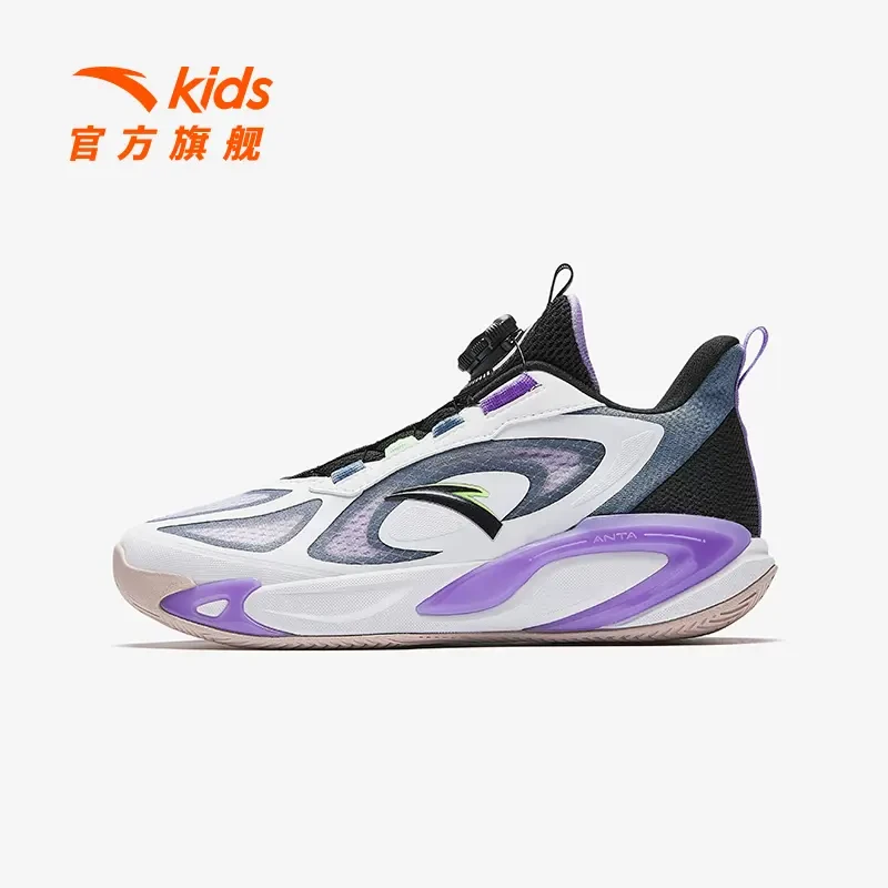 安踏儿童篮球鞋男童6-12岁新款舒适防滑耐磨专业青少年旋风运动鞋