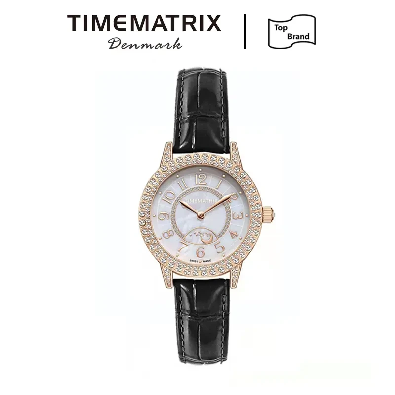 TIMEMATRIX时尚百搭气质女表-TMX663黑白-SZ