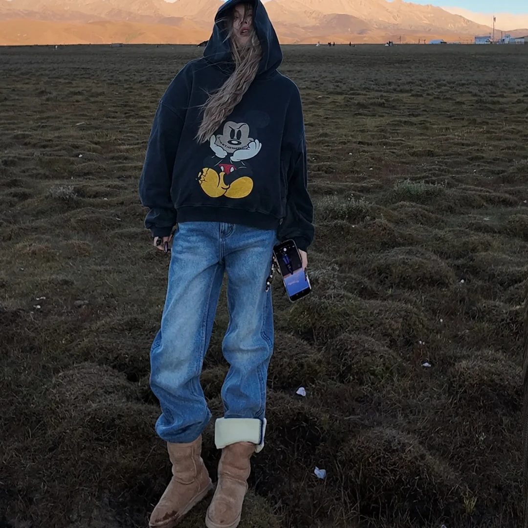 【窄版直筒】百搭牛仔ins休闲小众秋冬8116