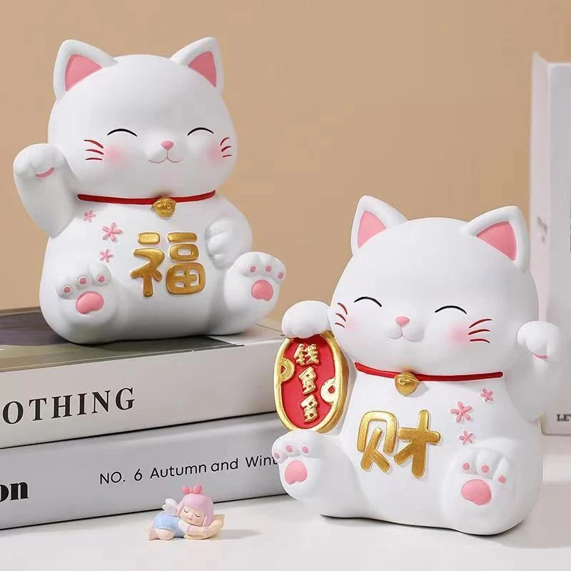 网红招财猫存钱罐2025可爱男女孩可存可取耐用储蓄零钱罐摆件J944