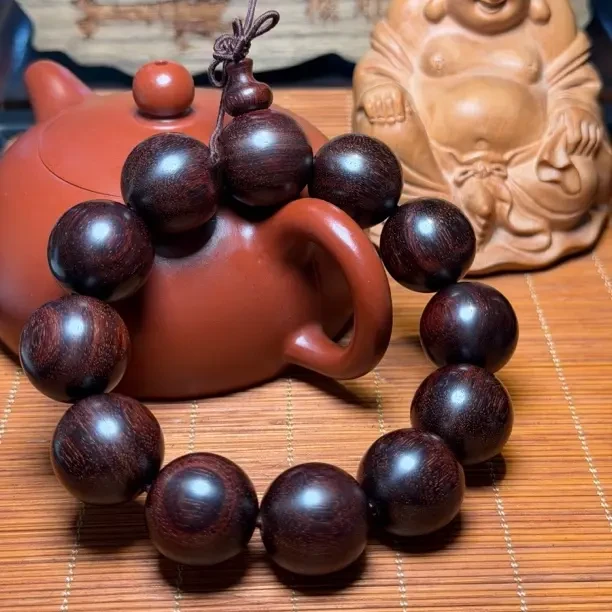 2.0小叶紫檀老料佛珠 木质手串 男士标配 文玩木串