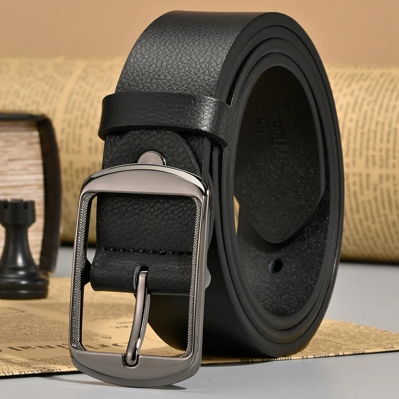 金六狐黑色皮带女款设计感小众软皮宽男款腰带女装饰百搭配牛仔裤