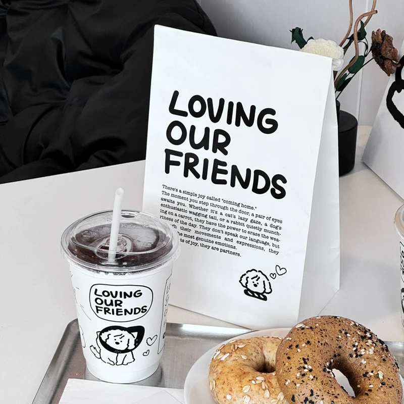 网红咖啡杯子一次性奶茶纸杯带盖冷热饮通用外带打包商用批发定制