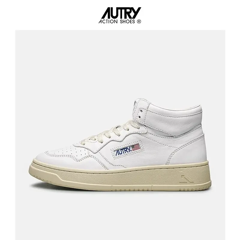 AUTRY 时尚复古小众运动真皮休闲小白鞋
