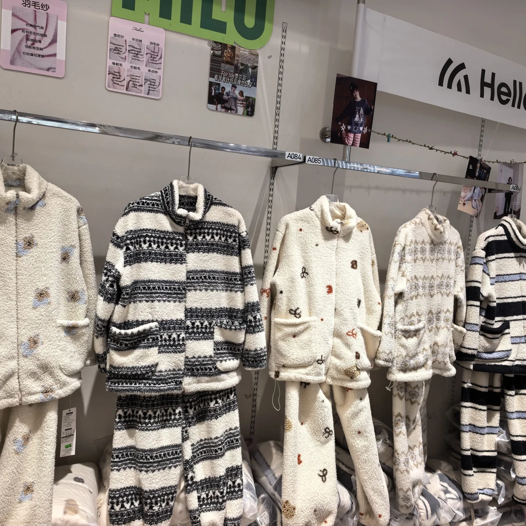 双面羊羔绒加厚保暖连帽可外穿情侣冬季家居服套装